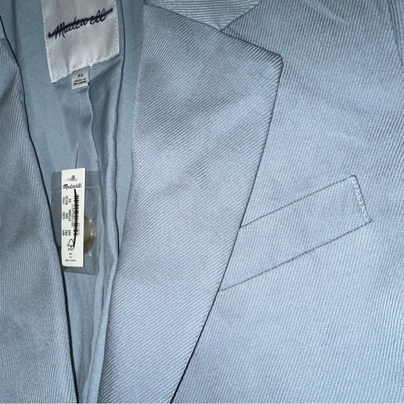 The Larsen Blazer in Drapeweave - Overcast Blue NJ732 XS - Picture 6 of 6